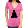 Tultex 214 - Ladies' Slim Fit Fine Jersey V-Neck Thumbnail