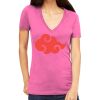 Tultex 214 - Ladies' Slim Fit Fine Jersey V-Neck Thumbnail