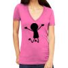 Tultex 214 - Ladies' Slim Fit Fine Jersey V-Neck Thumbnail