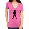 Tultex 214 - Ladies' Slim Fit Fine Jersey V-Neck Thumbnail
