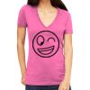Tultex 214 - Ladies' Slim Fit Fine Jersey V-Neck Thumbnail