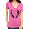 Tultex 214 - Ladies' Slim Fit Fine Jersey V-Neck Thumbnail
