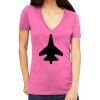 Tultex 214 - Ladies' Slim Fit Fine Jersey V-Neck Thumbnail