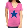 Tultex 214 - Ladies' Slim Fit Fine Jersey V-Neck Thumbnail