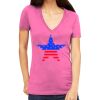 Tultex 214 - Ladies' Slim Fit Fine Jersey V-Neck Thumbnail