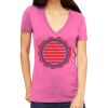 Tultex 214 - Ladies' Slim Fit Fine Jersey V-Neck Thumbnail