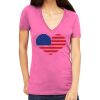 Tultex 214 - Ladies' Slim Fit Fine Jersey V-Neck Thumbnail